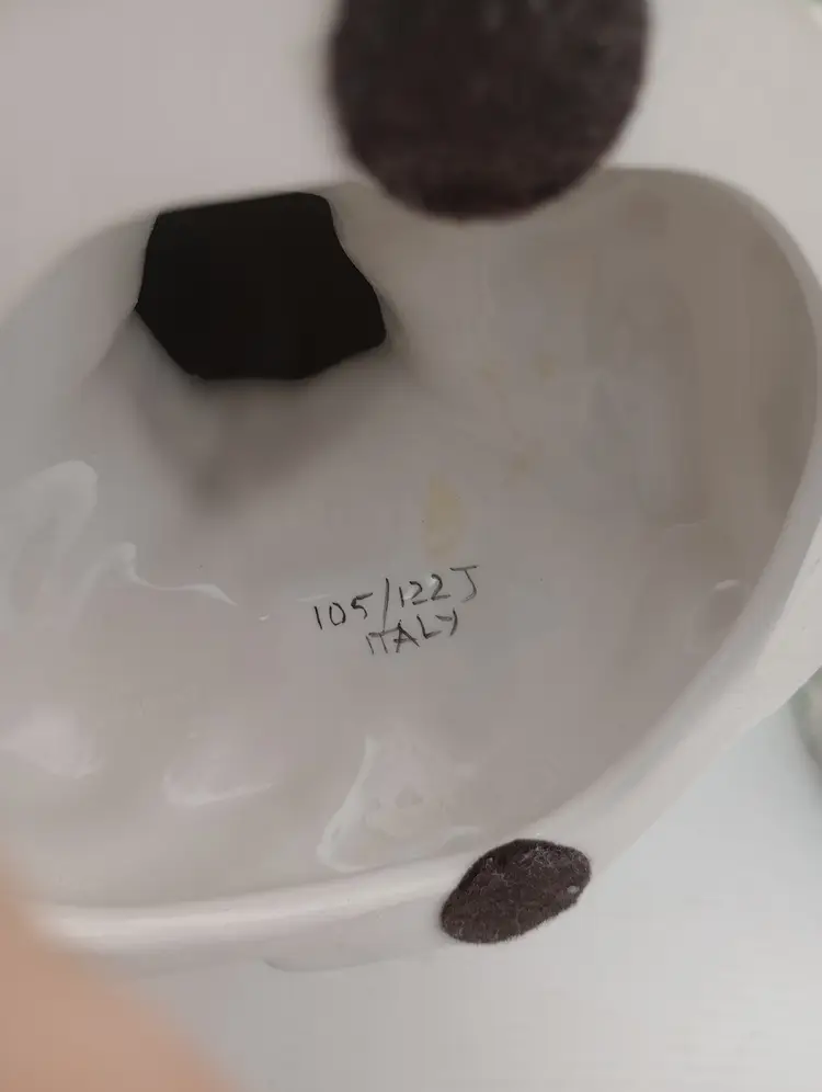 Pair of midcentury Italian ceramic dove sculptures