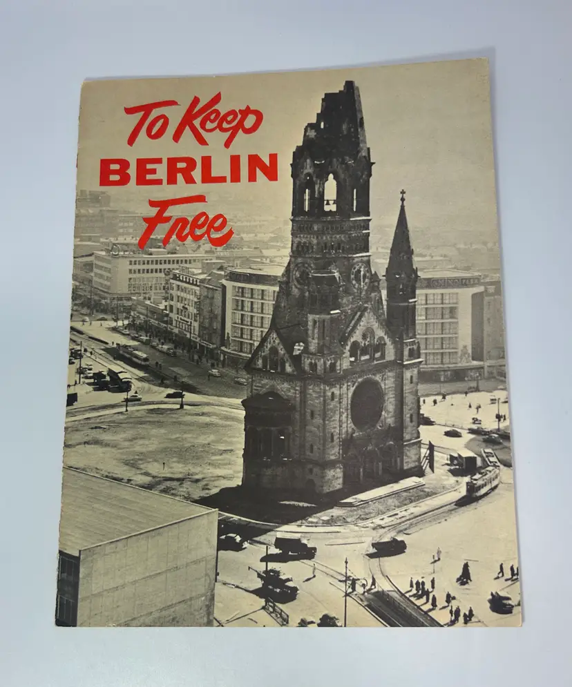 Vintage 'To Keep Berlin Free' Roy Bernard Co 1960s Historical Booklet