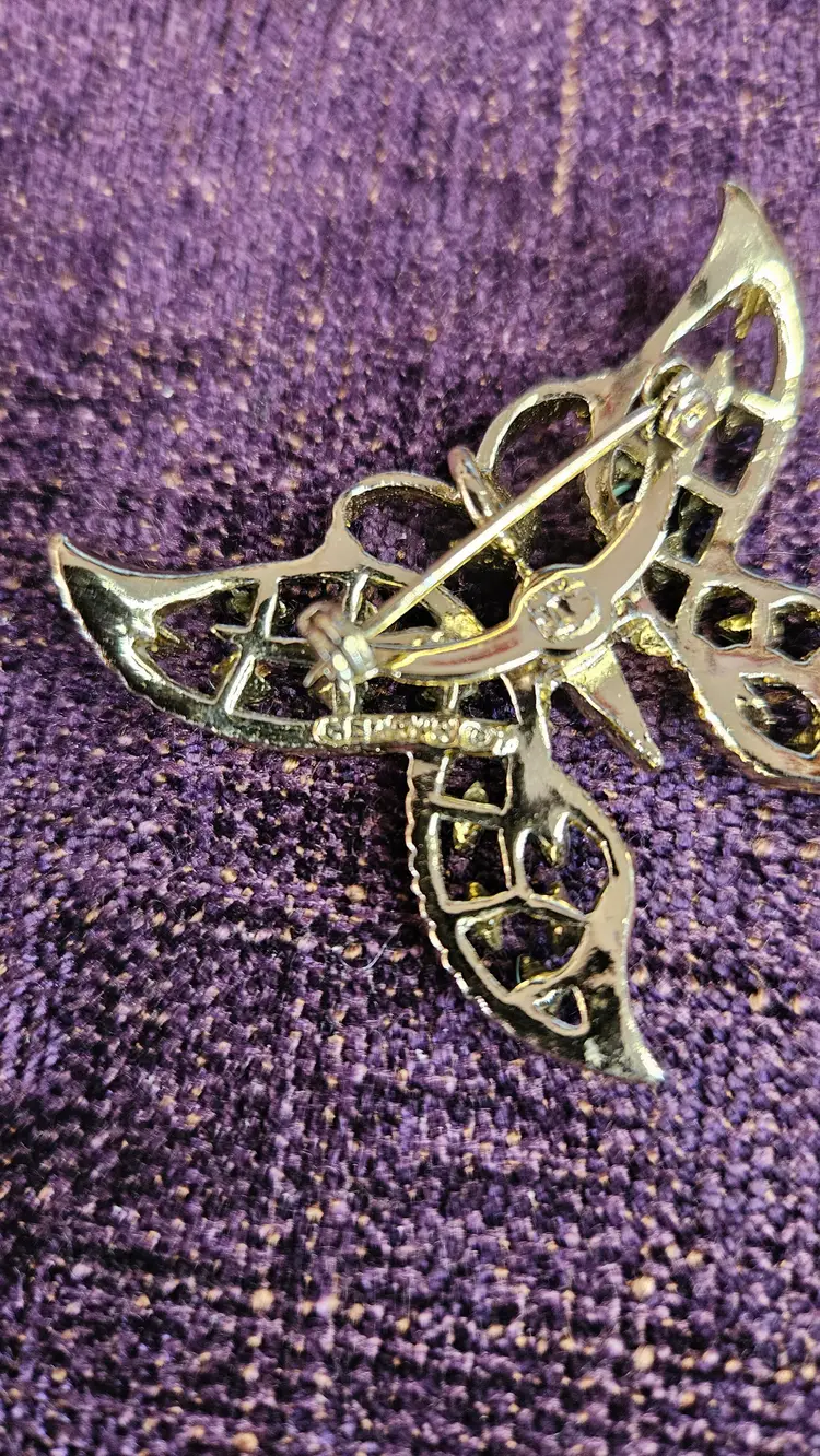 Vintage butterfly silvertone