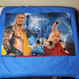 WWE Pillowcase John Cena Randy Orton Standard Size Double-Sided 2012 Wrestling