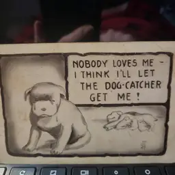 1914 Mama Dog Post Card