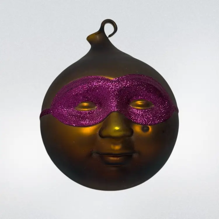 Vtg Dept56 Large Masked Moon Man Ornament