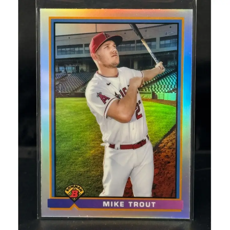 Mike Trout 2021 Bowman 1991 Chrome Insert