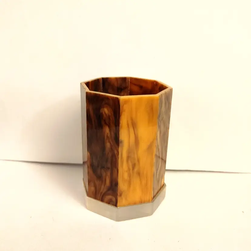 Cup or Pen Holder? 1930's. Possibly Bakelite. 4 inches high.
