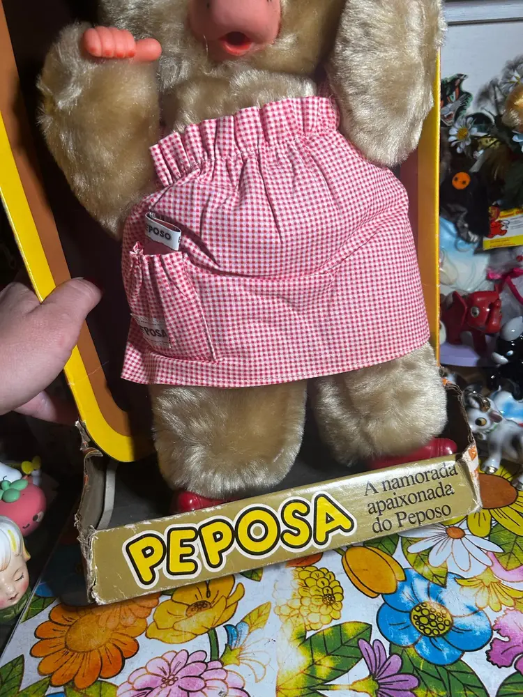 Vintage 1970s Peposa Bear Plush NOS