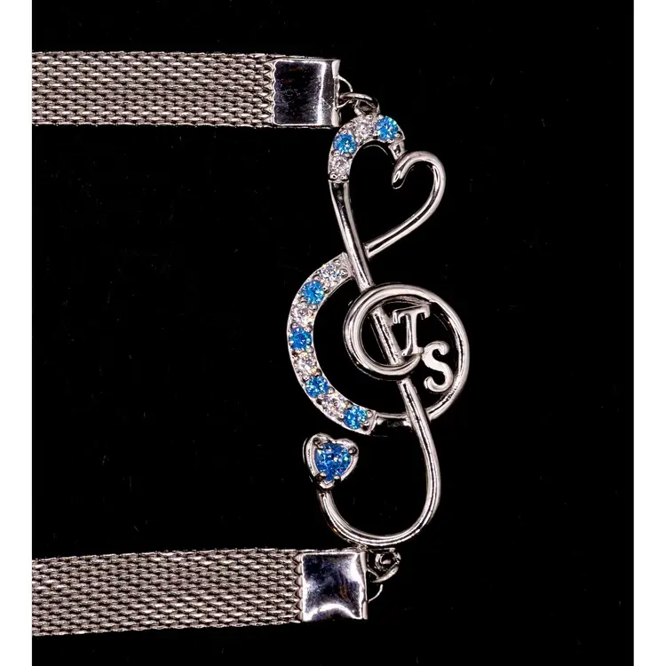 Music From The Heart Bracelet Zircon Blue