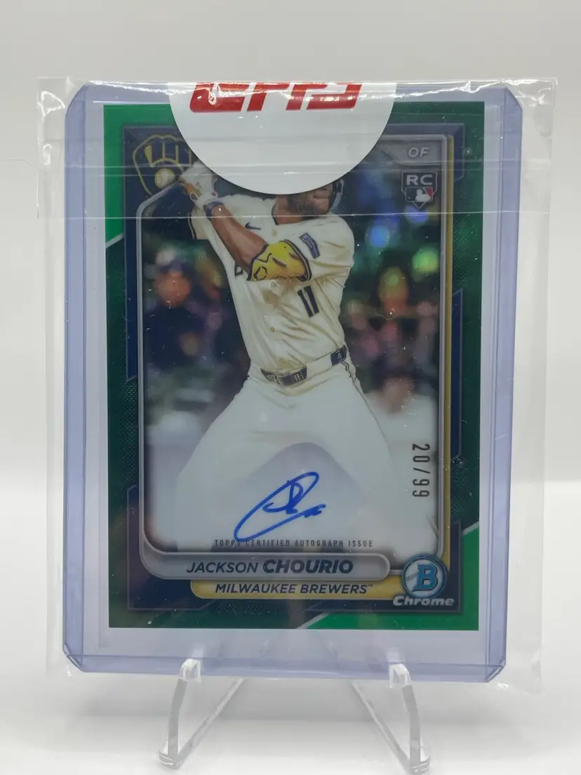 Jackson Chourio Green 2024 Bowman Chrome Auto /99