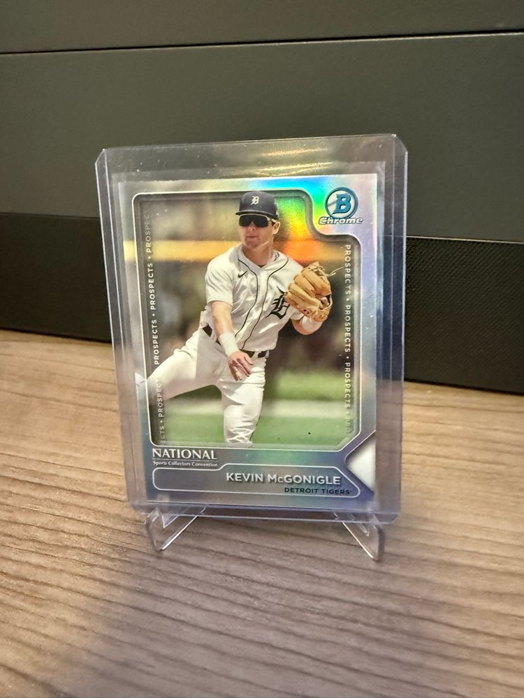 Kevin McGonigle 2025 Bowman Chrome Silver Pack Card.