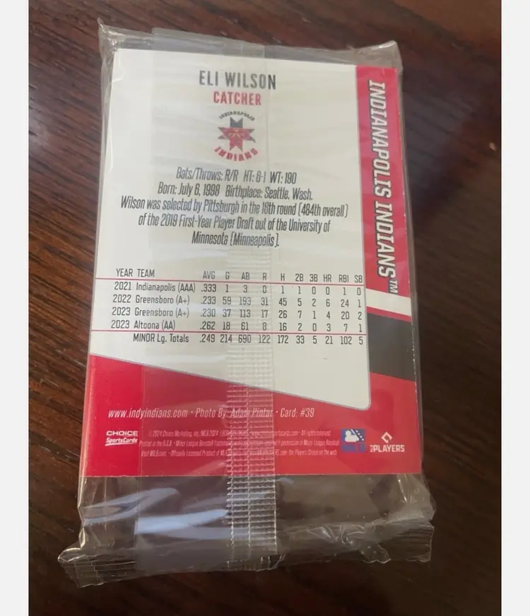 2024 Indianapolis Indians Sealed Team Set Paul Skenes