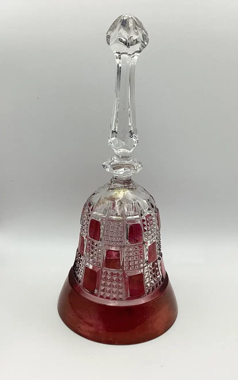 Ruby Flash Quilted Pattern Bell with Ringer