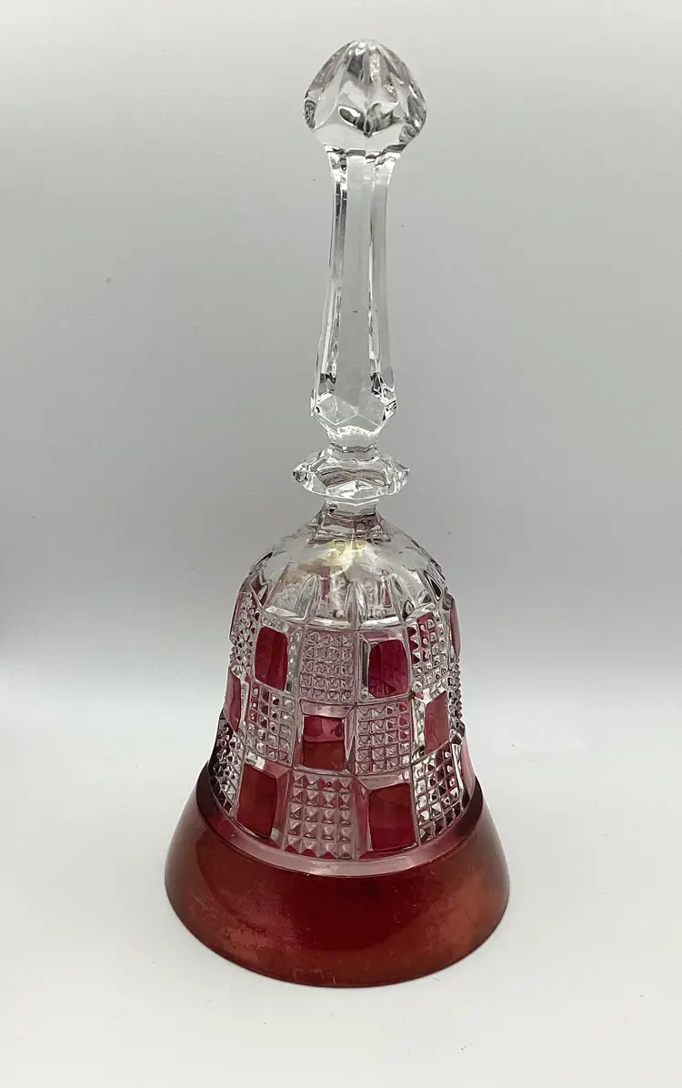 Ruby Flash Quilted Pattern Bell with Ringer
