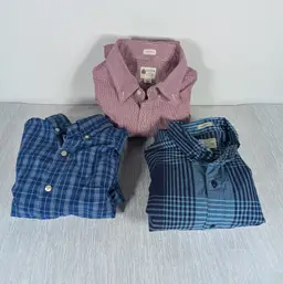 J. Crew Mens Medium Button Ups Bundle - Lot of 3