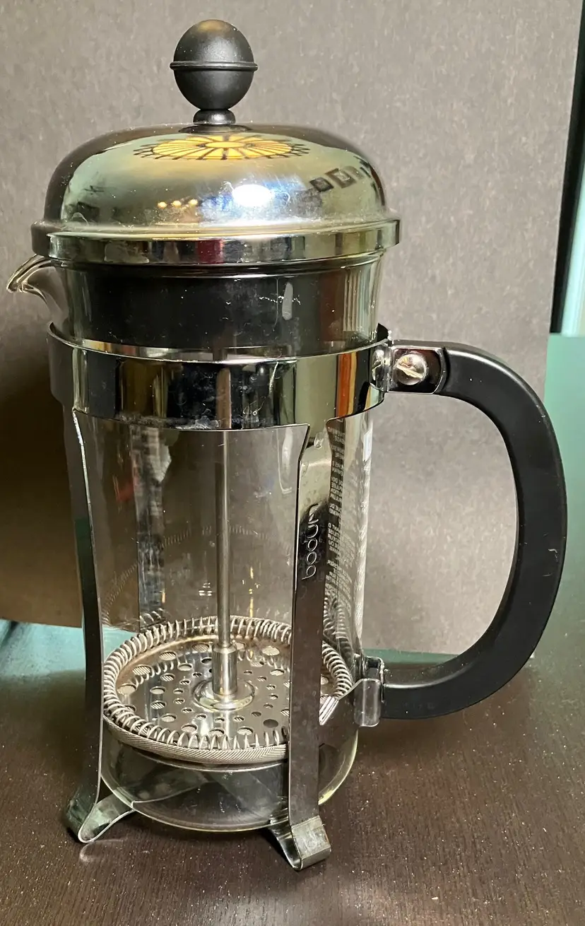 Bodum Chambord French Press Barista Glass & Stainless Steel 9.5 " Tall
