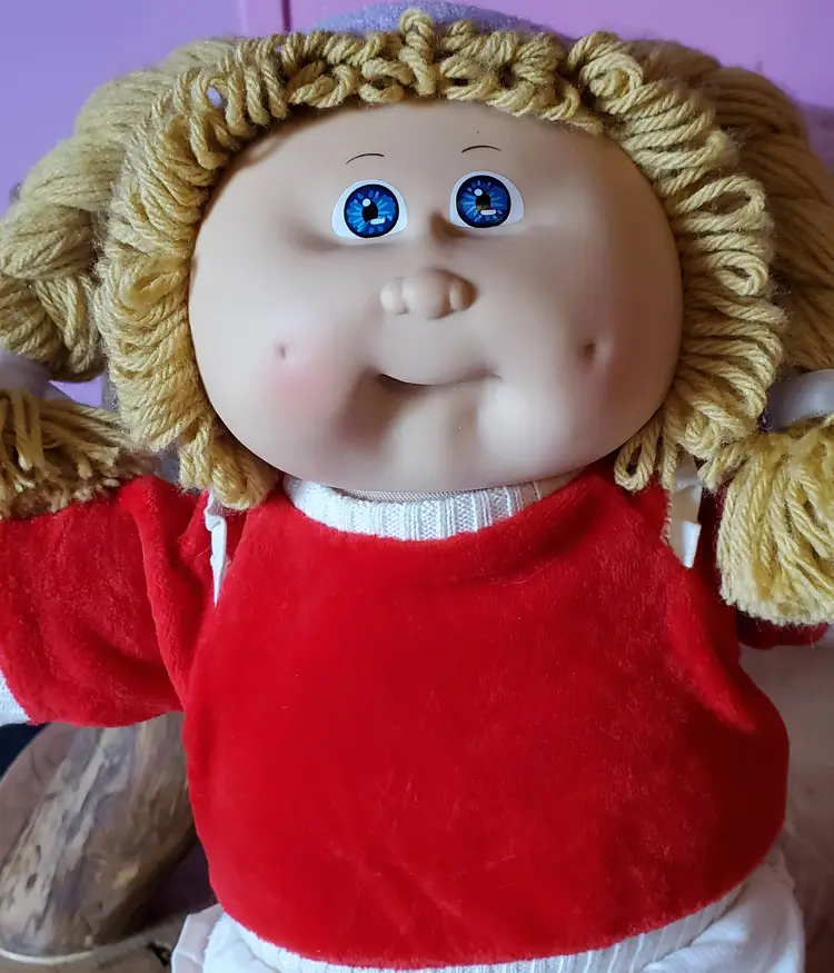 Vintage 1986 Cabbage Patch Kid Girl With Her HTF Workout Outfit and Sweatband
