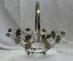 Metal Leaf  Basket