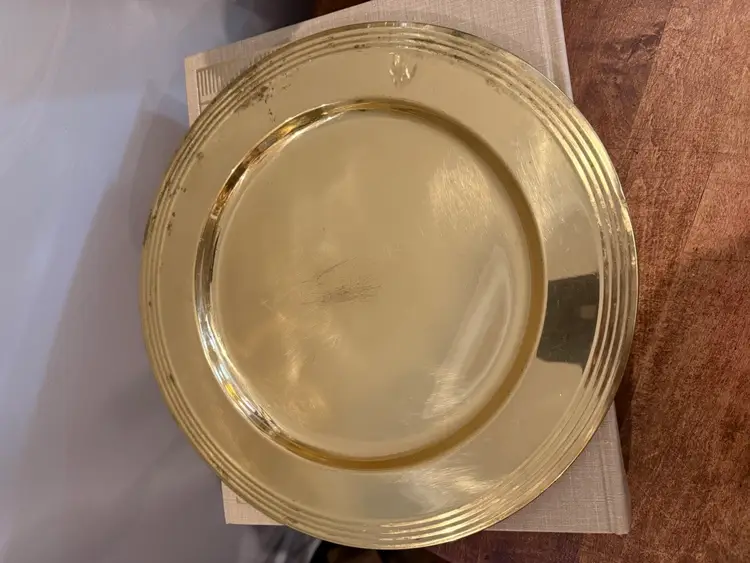 Solid Brass Charger Plate