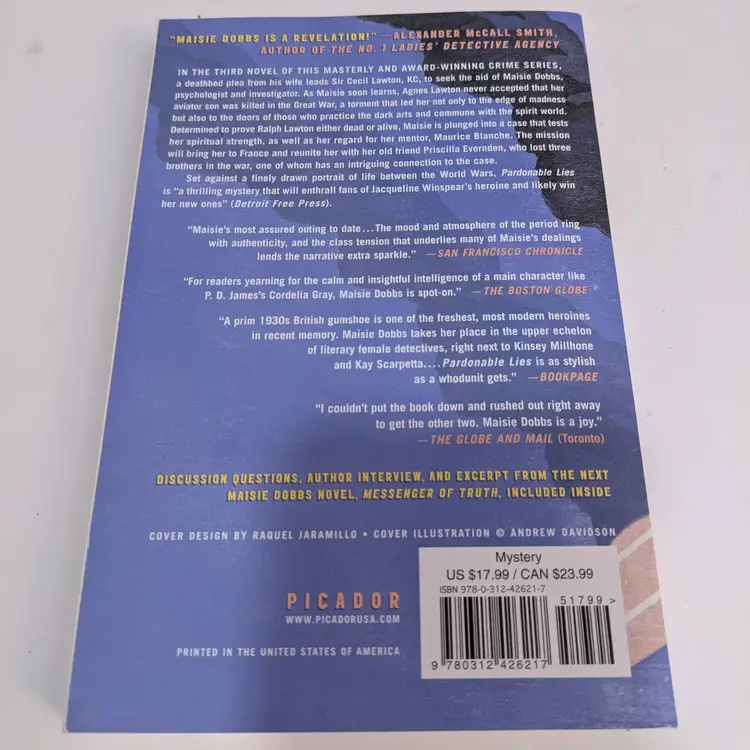 Pardonable Lies: A Maisie Dobbs Novel - Jacqueline Winspear (Paperback)