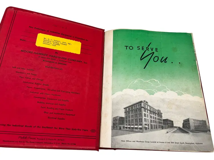 1948 Moore-Handley Hardware Industrial Supplies Catalog Birmingham Alabama