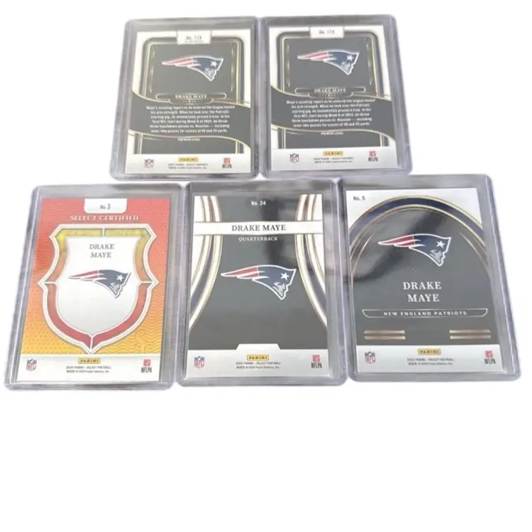 2024 Panini Select Drake Maye Rookie Red & Blue Prizm Shock/Base/Inserts! New England Patriots