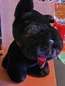 Vintage Plush Black Scottie c.1985