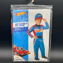 Hot Wheels Pit Crew Toddler Size 2T Jumpsuit & Hat Costume - Spirit