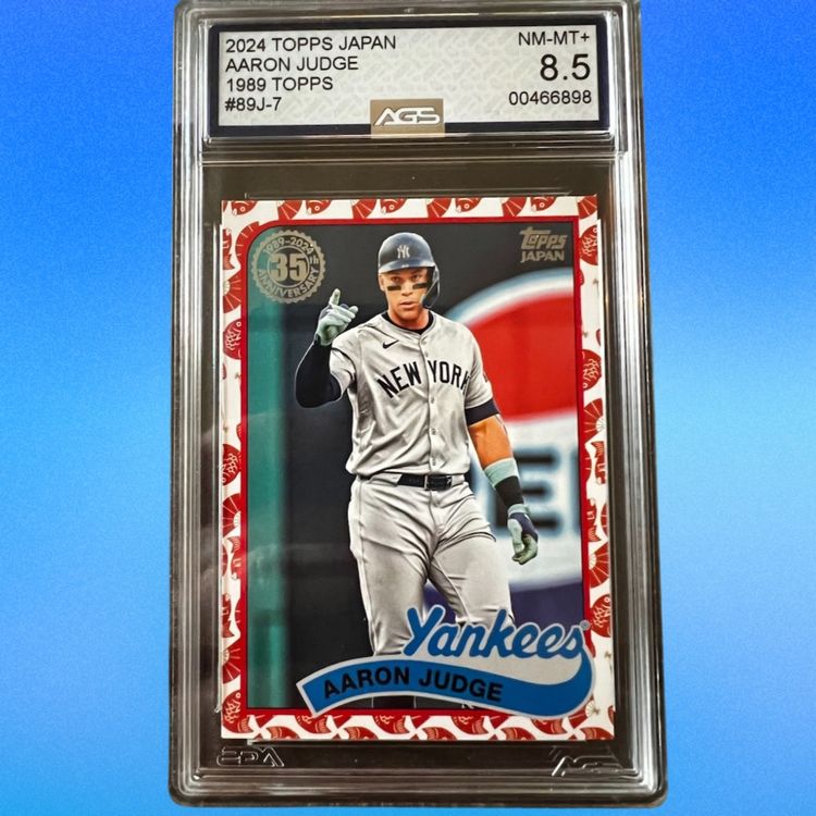 Aaron Judge 204 Topps Japan Koi Fish Border AGS 8.5