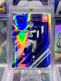 Eli Manning 2005 Elite COLOR MATCH Numbered /90 Blue Die Cut SP New York Giants