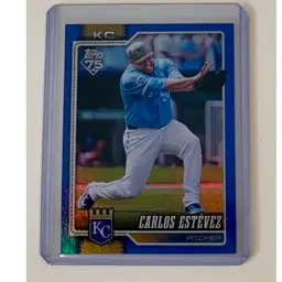 Carlos Estevez Blue Rainbow Foil /150 Kansas City Royals