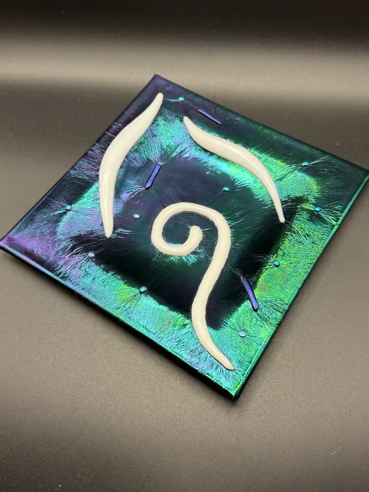 Art Glass Oz Zohar Fused Glass Tile Glows!