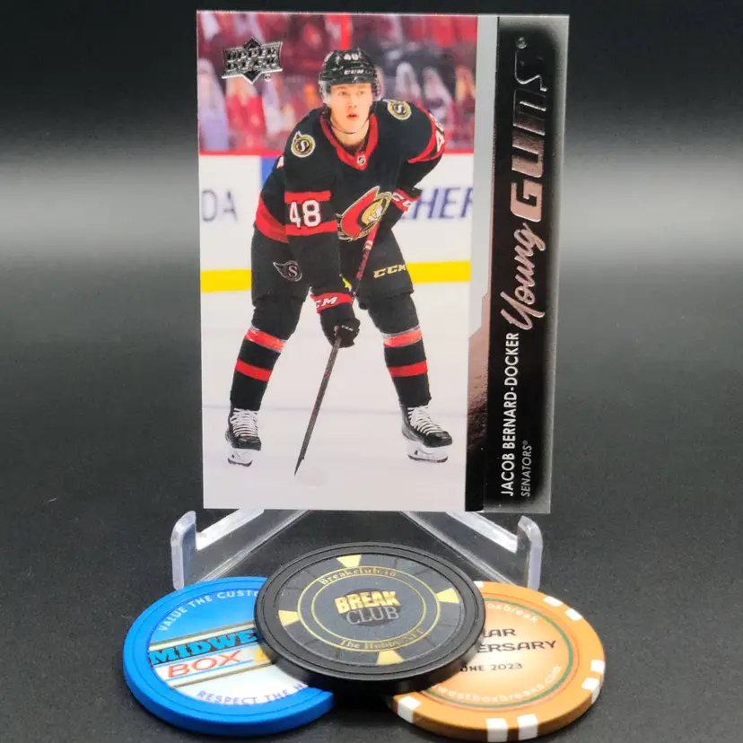 Jacob Bernard-Docker YG 2021-22 Upper Deck Series 2 Hockey Young Guns Card #495 - Ottawa Senators