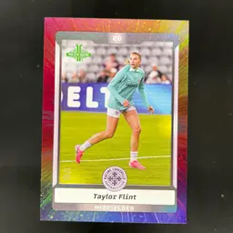 Taylor Flint 2025 Parkside NWSL Vol 1 Rainbow Shimmer /10 Soccer Card