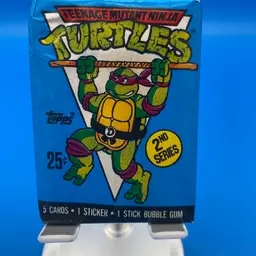 Topps Teenage Mutant Ninja Turtles 2nd Series Trading Card Pack - Sealed 1990
