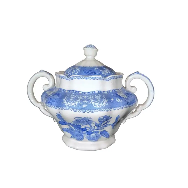 Copeland Spode Sugar Bowl with Lid Camilla Blue
