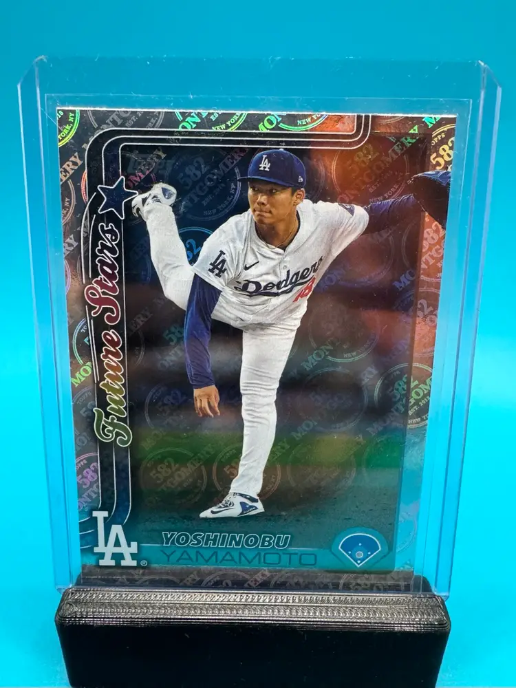 Yoshinobu Yamamoto Topps Montgomery Club Future Stars Foil Los Angeles Dodgers
