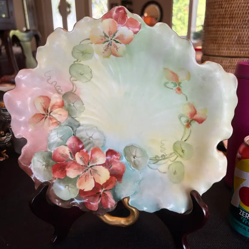 VINTAGE Hand Painted HAVILAND GDA LIMOGES FINEST FRENCH IVORY CHINA SERVING BOWL 10"