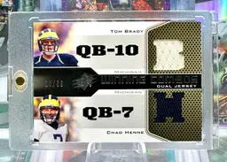 Tom Brady 2010 SPx 10/99 JERSEY # MATCH 1/1 GAME USED Jersey Michigan Wolverines