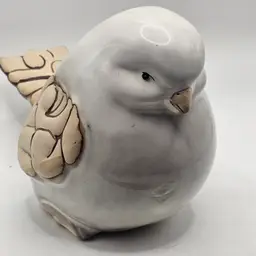 Studio Art Pottery Bird Figurine Signed
