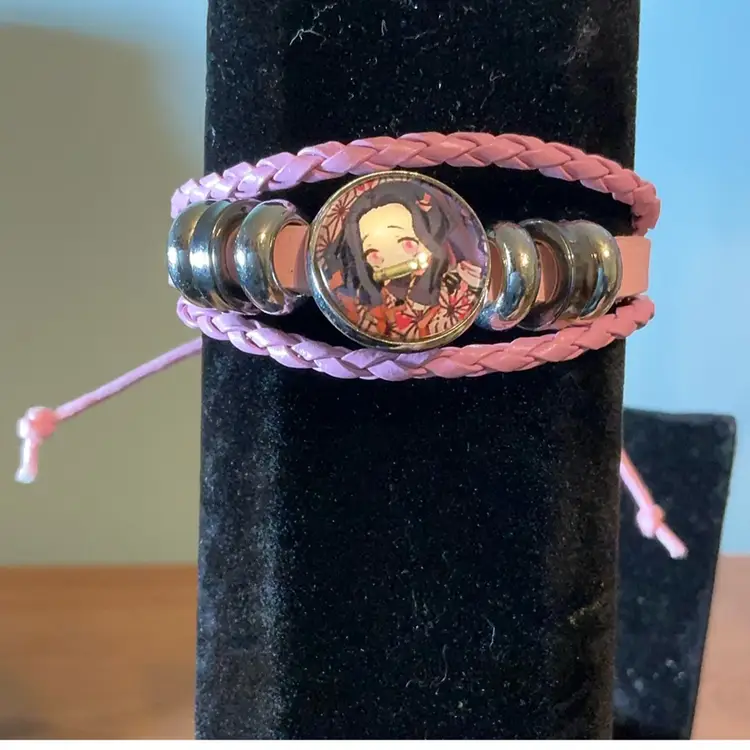 Anime Inspired Leather Bracelet