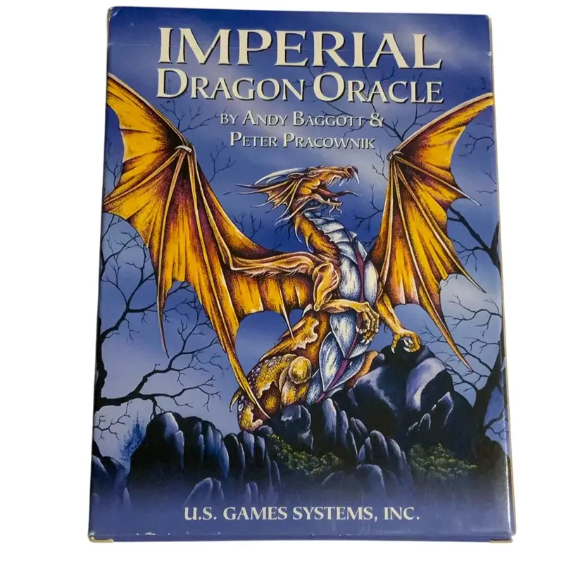 06 Imperial Dragon 🐉 Oracle US Games Systems Inc Full Book And Card Set 4.5” By 3.25”