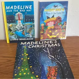Madeline Book And DVD Lot 3 Items