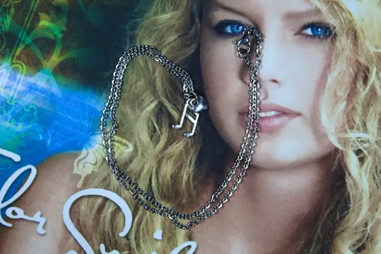 OUR SONG Taylor Swift Debut Silver Charm Necklace