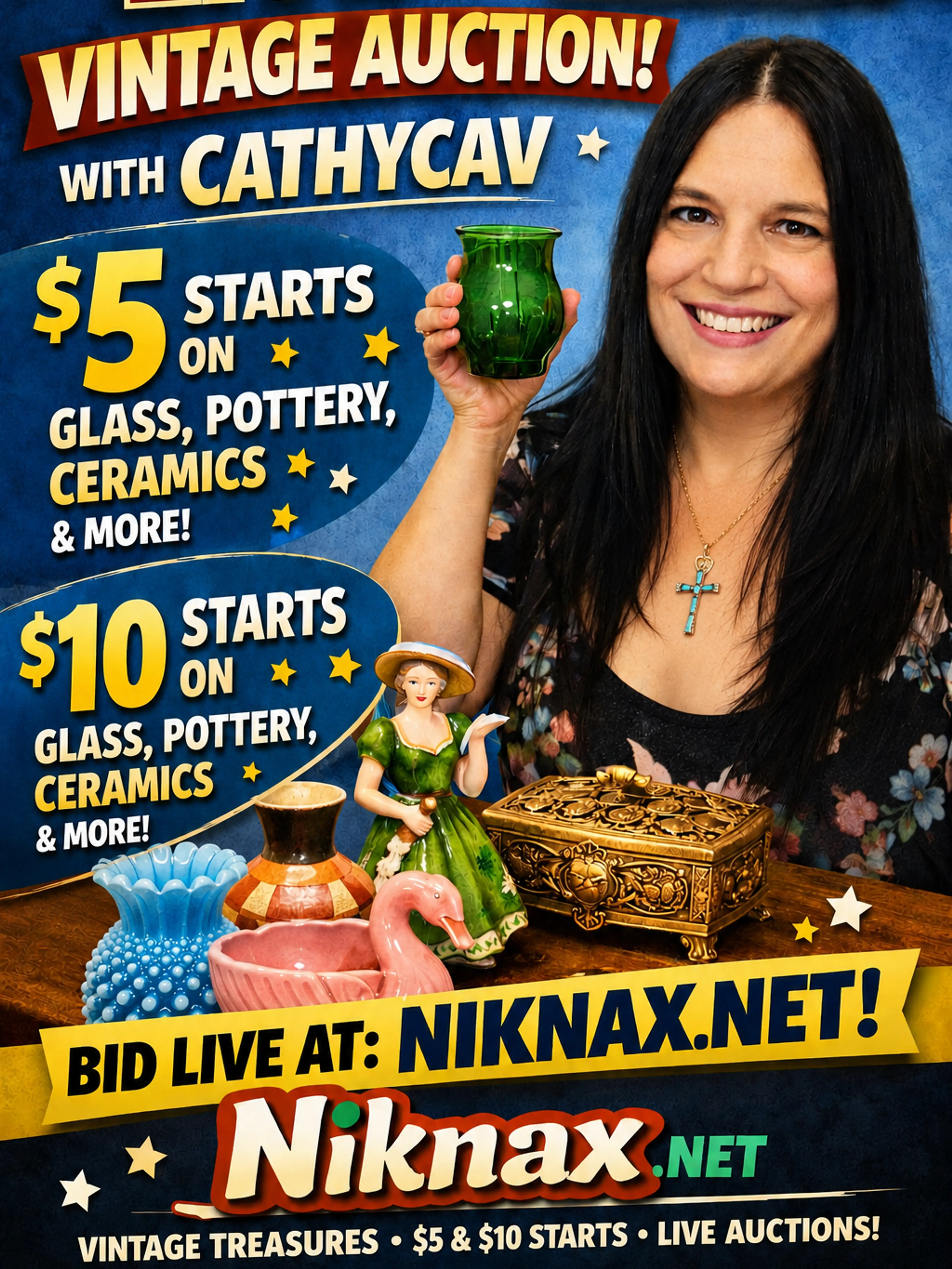 $5 & $10 Starts! Many Items Pre-Listed & LOTS MORE TO BE SHOWN LIVE!!