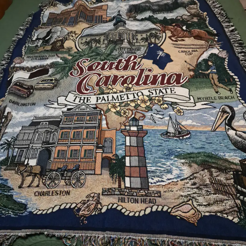 South Carolina Tapestry Blanket Afghan Throw