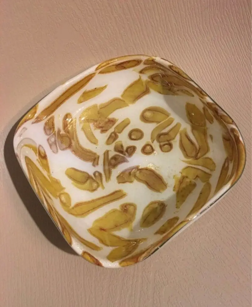 Vintage Murano Hand-Blown Aventurine Ashtray / Trinket Dish