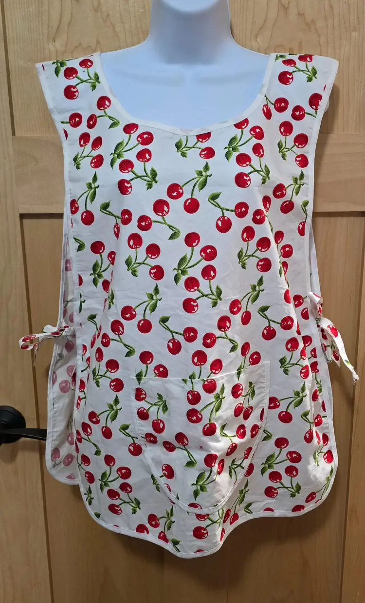 Cherry  Pinafore Apron