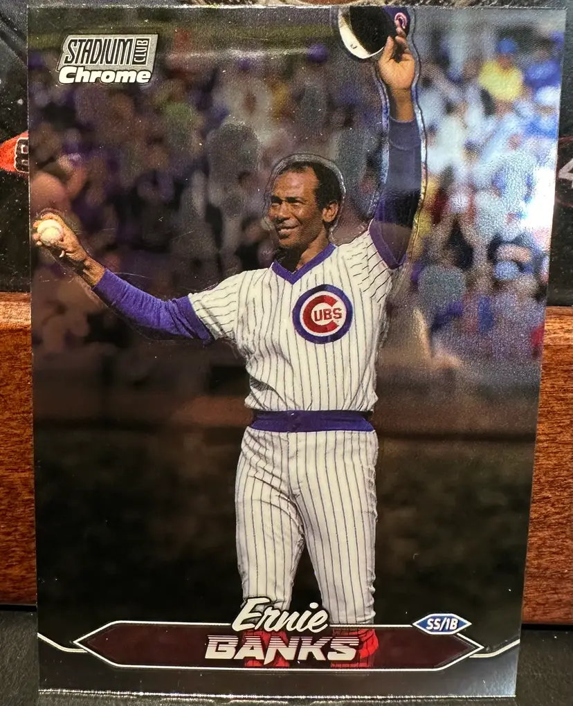 Ernie Banks 2024 Stadium Club Chrome 88 Chicago Cubs