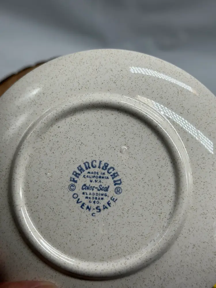 Vintage Franciscan Atomic Starburst Side Trinket Bread Salad Dessert Plate