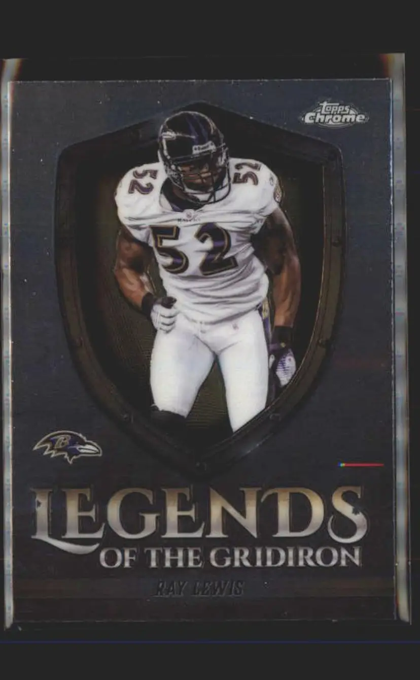 Ray Lewis 2025 Topps Chrome #LOG-39 Legends of the Gridiron - (140) - Baltimore Ravens