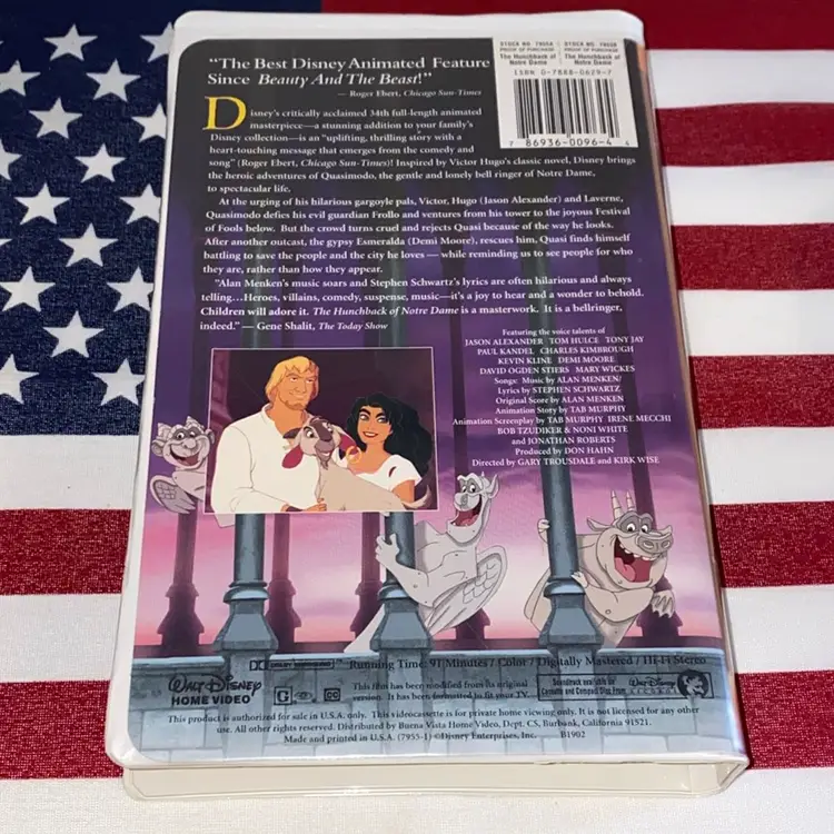THE HUNCHBACK OF NOTRE DAME VHS Tape