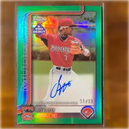 2025 Topps Pro Debut Jesus Made Green Chrome Refractor Auto /99